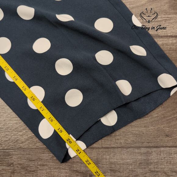 Loft Petite Polka Dot Capri Pants Size 4P - Picture 5 of 6